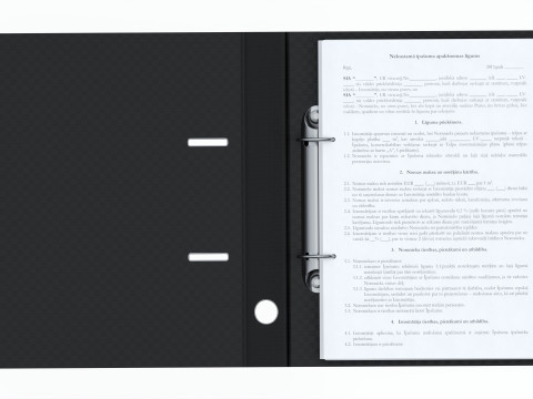 Office document binder mockup 01 open Model 3D