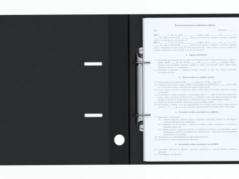 Office document binder mockup 01 open 3D Model