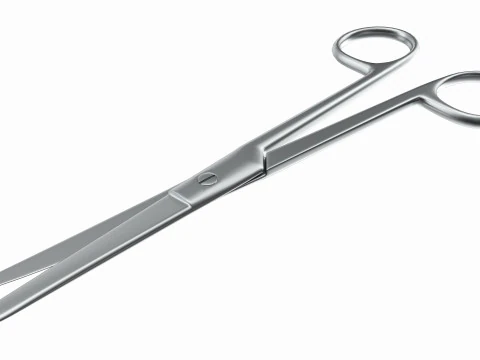 Operating Scissors Surgical Instrument 3D Model