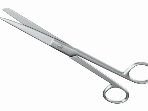 Operating Scissors Surgical Instrument 3D Model