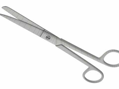 Operating Scissors Surgical Instrument 3D Model