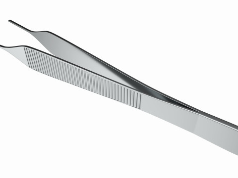 Operating Tissue Forceps Surgical Instrument 3D Модель