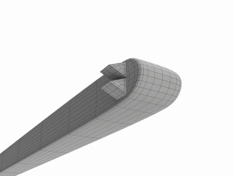 Operating Tissue Forceps Surgical Instrument 3D Model