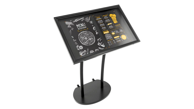 Tableau d'affichage menu ext&eacute;rieur 4xA4 Modèle 3D .c4d .max .obj .3ds .fbx .stl .blend 