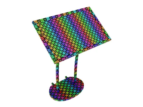 Tableau d'affichage menu ext&eacute;rieur 4xA4 Modèle 3D