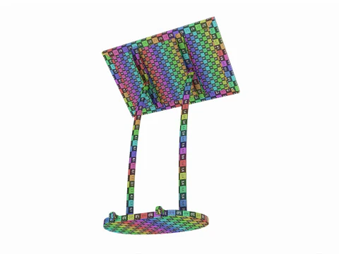 Tableau d'affichage menu ext&eacute;rieur 4xA4 Modèle 3D