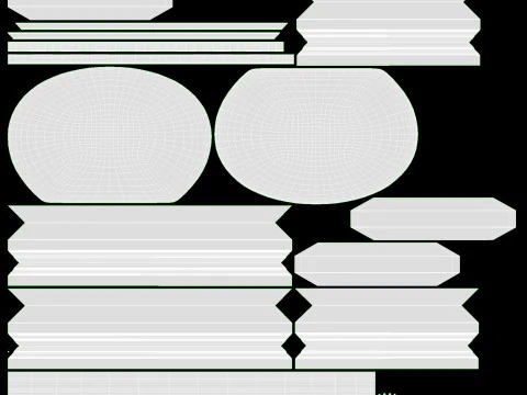 Tableau d'affichage menu ext&eacute;rieur 4xA4 Modèle 3D