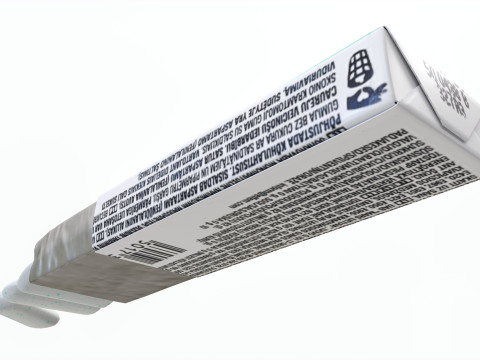 Pack Chewing Gum Orbit Opened Model 3D