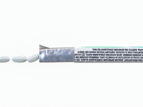 Pack Chewing Gum Orbit Opened Model 3D