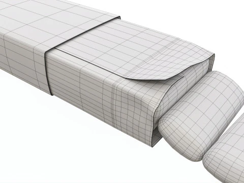 Confezione di gomme da masticare in orbita aperta Modello 3D