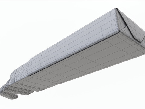 Pack Chewing Gum Orbit Opened Model 3D