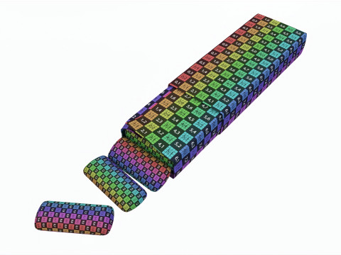 Pack Chewing Gum Orbit Opened Model 3D