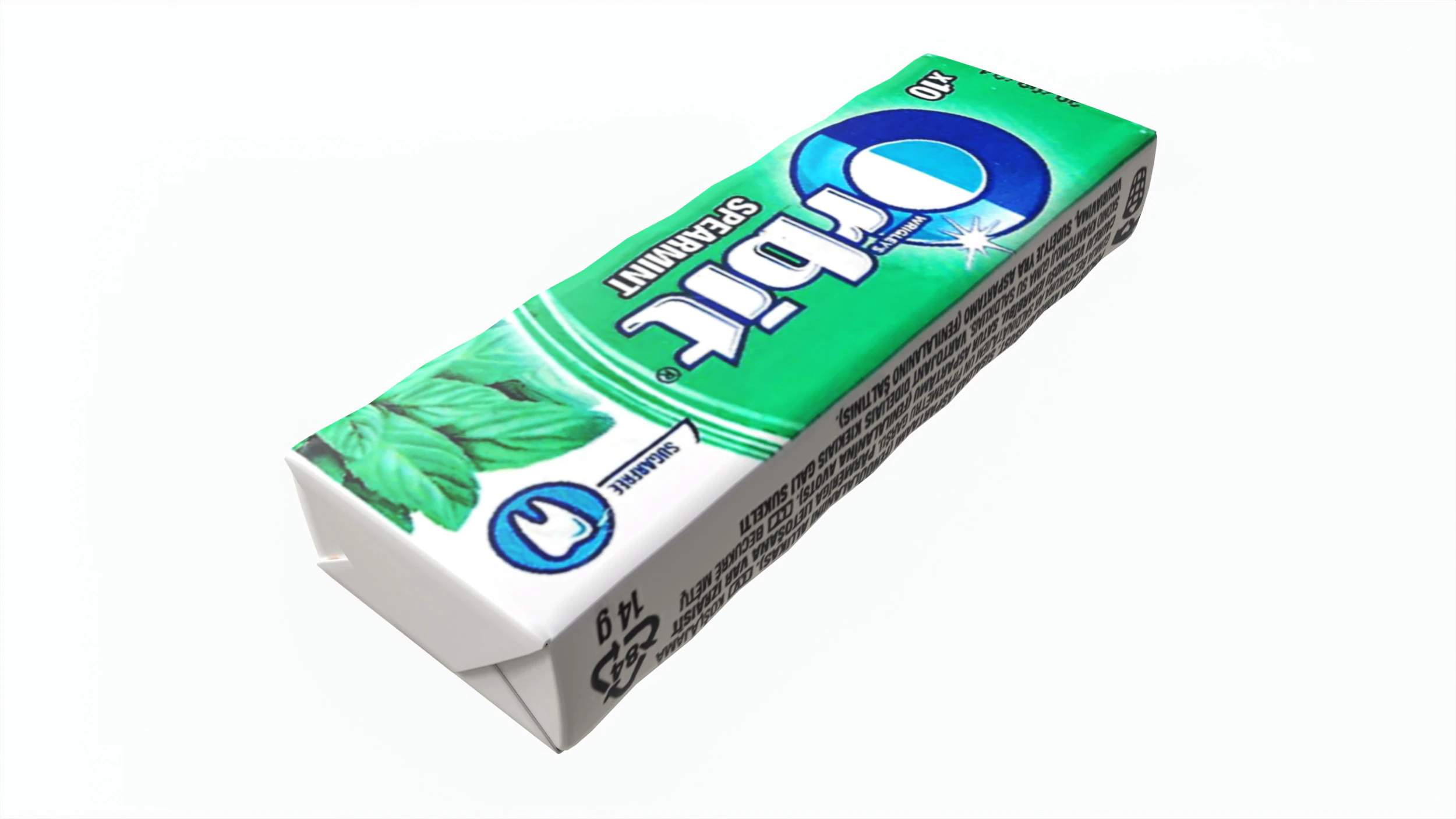 Pack Of Chewing Gum Orbit 01 3D Model .c4d .max .obj .3ds .fbx .stl .blend 
