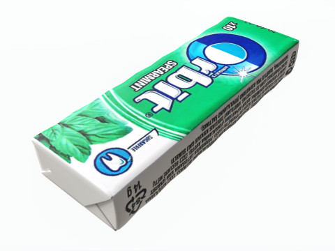 Pack Of Chewing Gum Orbit 01 Modelo 3D