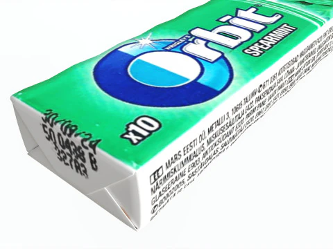 Pack Of Chewing Gum Orbit 01 3D Model