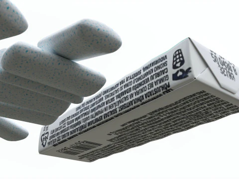 Pack Of Chewing Gum Orbit 02 3D Model