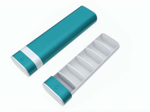 Pill Case Medicine Planner Vitamin 7 day Organizer Modelo 3D