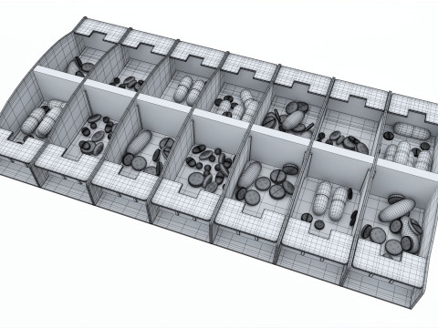 Pill Case Medicine Planner Vitamin Organizer Modelo 3D
