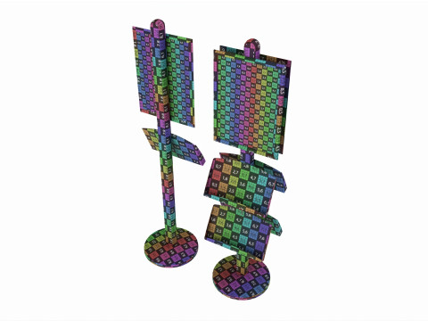 Poster Stand and Literature Holder 3D मॉडल
