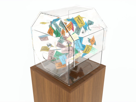 Raffle Drum Floorstanding 3D मॉडल