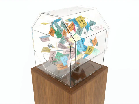 Stojak podłogowy na bęben loteryjny Model 3D