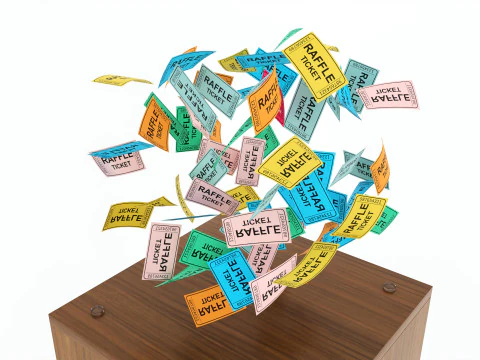 Stojak podłogowy na bęben loteryjny Model 3D