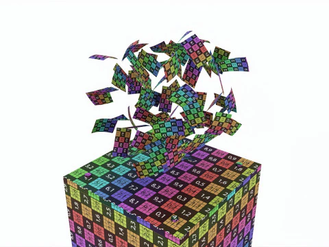 Stojak podłogowy na bęben loteryjny Model 3D