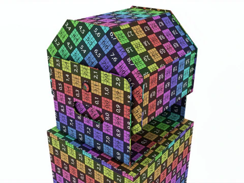 Stojak podłogowy na bęben loteryjny Model 3D