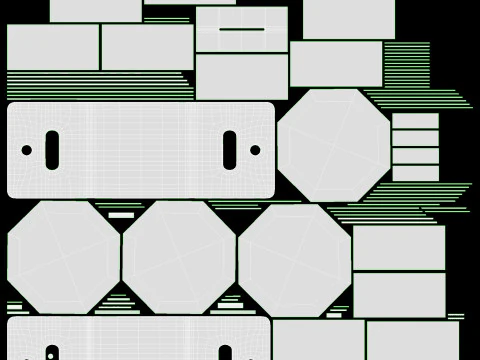 Stojak podłogowy na bęben loteryjny Model 3D