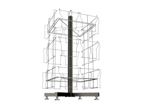 Rotating Postcard Display 3D Model