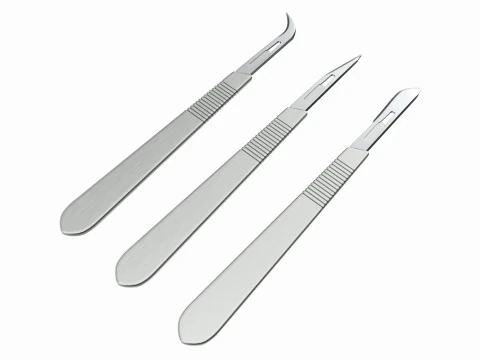 Neşter sapı ve bı&ccedil;ağı 3D Model