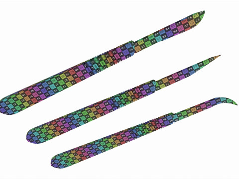 Scalpel handle and blade 3D 모델