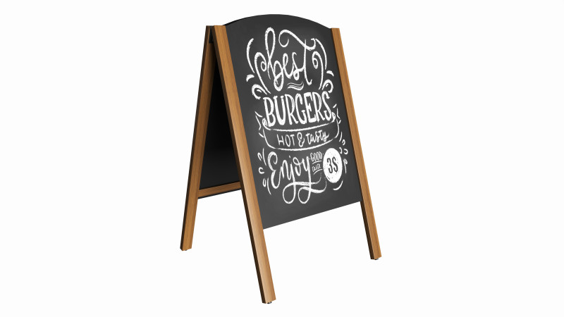 Sidewalk Chalkboard Sign 3D 模型 .c4d .max .obj .3ds .fbx .stl .blend 