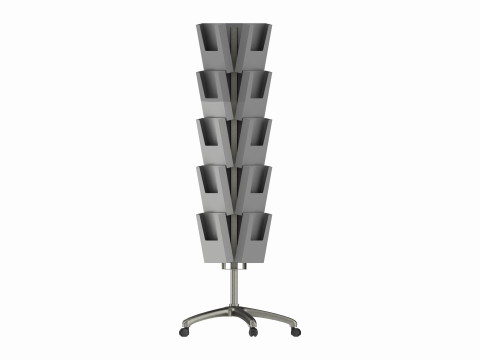 Spinning Magazine Rack 3D Model