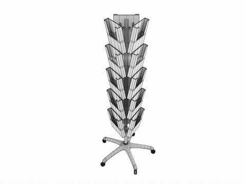 Spinning Magazine Rack 3D Model