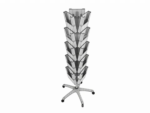 Spinning Magazine Rack 3D Model