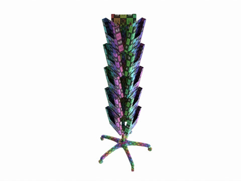 Spinning Magazine Rack 3D Model