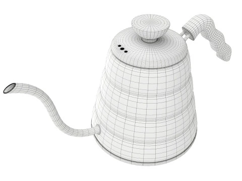 Steel drip pouring kettle 3D Model