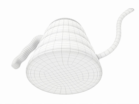 Steel drip pouring kettle 3D Model