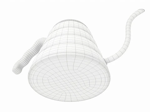 Steel drip pouring kettle 3D Model