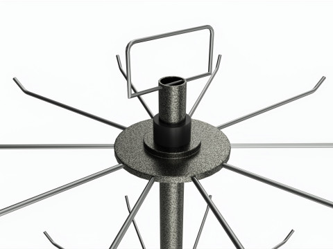 Store 7 Tier Spinner Display Rack for small packaged items Modèle 3D