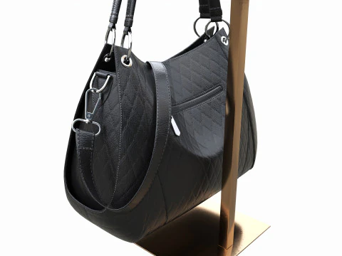 Store Adjustable Handbag Display Rack 3D Model