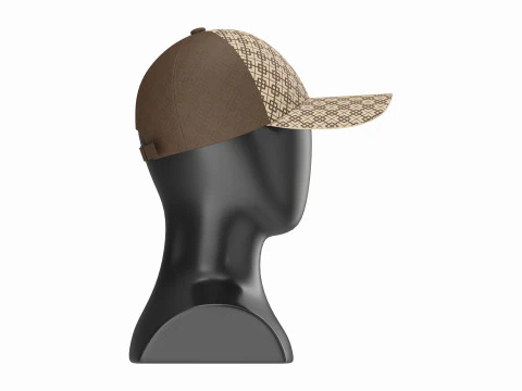Store display mannequin head with Baseball cap 3D Model