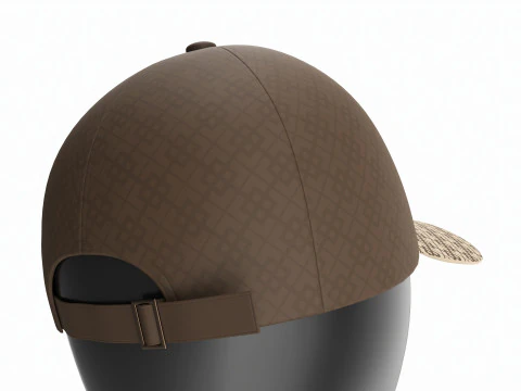 Store display mannequin head with Baseball cap 3D Model