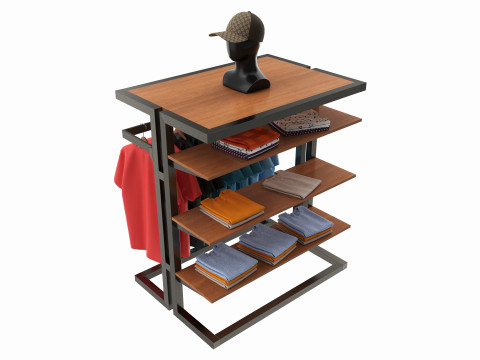 Store Island Merchandiser Display System 3D Model