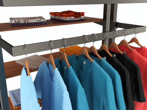 Store Island Merchandiser Display System 3D Model