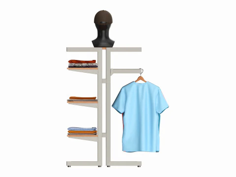 Store Island Merchandiser Display System 3D Model