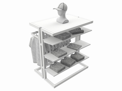 Store Island Merchandiser Display System Modèle 3D