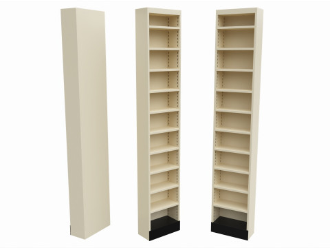 Store Pharm Metal Shelf End Unit Modelo 3D