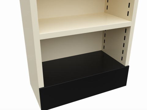 Store Pharm Metal Shelf End Unit 3D Model